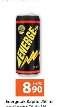 Energetický nápoj Energeťák Kapíto