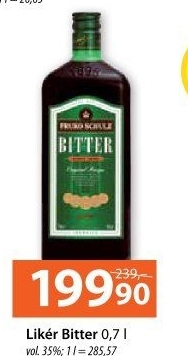 Likér Bitter Fruko Schulz