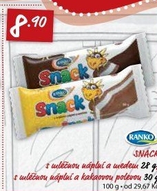 Dezert mléčný snack Ranko