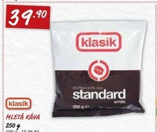 Mletá káva Standard Coop Klasik