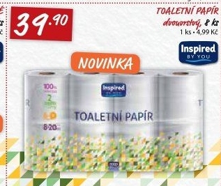 Toaletní papír 2vrstvý Inspired By You