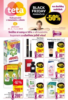 akční leták Teta drogerie 24.1.2019-4.2.2019