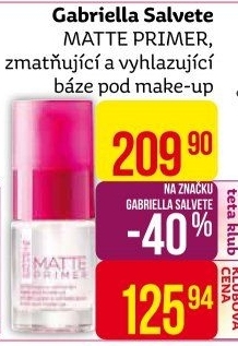 Zmatňující báze Matte Primer Gabriella Salvete