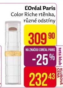 Rtěnka Color Riche L'