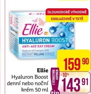 Omlazující pleťový krém Hyaluron Boost Ellie