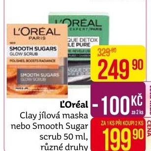 Pleťová maska jílová Pure Clay L'
