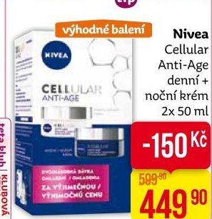 Balení krém denní a noční omlazující Anti-age Cellular Nivea