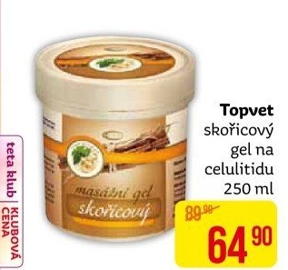 Gel proti celulitidě Topvet