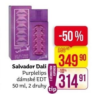 Toaletní voda dámská Purplelips Sensual Salvador Dali