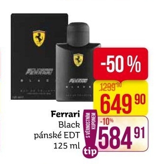 Toaletní voda pánská Black Ferrari