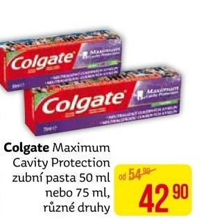 Pasta na zuby Protection Maximum Cavity Colgate