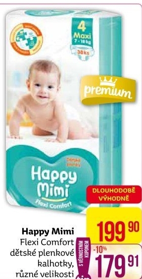 Pleny dětské Happy Mimi Flexi Comfort