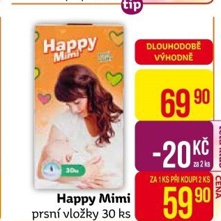 Prsní vložky Happy Mimi
