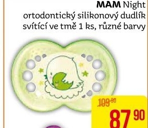 Dudlík silikonový Night MAM