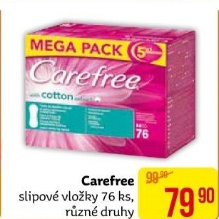 Vložky dámské slipové Carefree