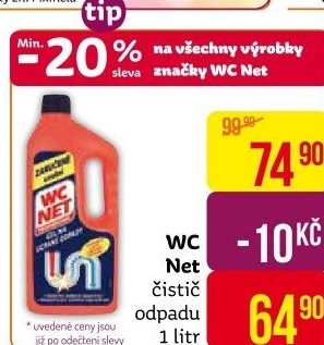 Čistič odpadů gelový Professional WC NET