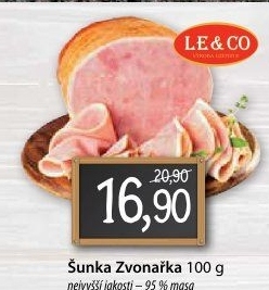 Šunka Zvonařka nejvyšší jakosti LE&amp