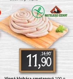 Vinná klobása smetanová Kostelecké uzeniny