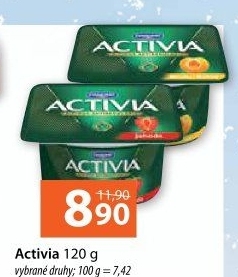 Jogurt ochucený Activia Danone