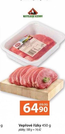 Řízky vepřové Kostelecké uzeniny