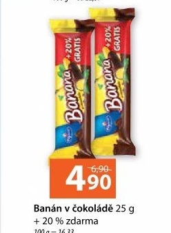 Tyčinka Banán v čokoládě Figaro