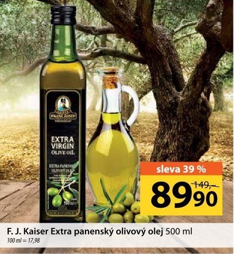 Olivový olej extra panenský Exclusive Kaiser Franz Josef