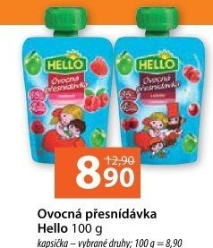 Ovocná kapsička Hello