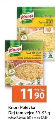Instantní polévka Dej tam vejce Knorr