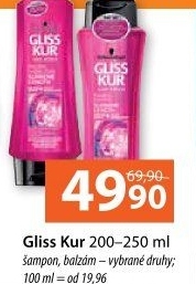 Šampon Gliss Kur Schwarzkopf