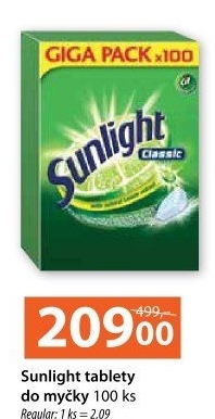 Tablety do myčky Sunlight