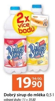 Sirup do mléka Dobrá voda