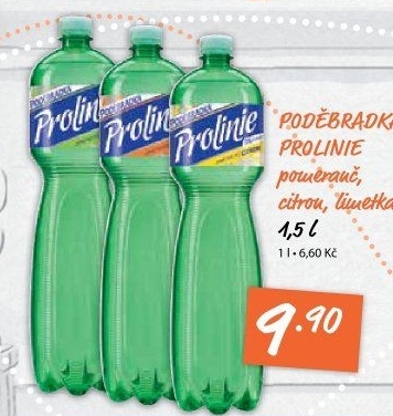 Ochucená voda Poděbradka Prolinie