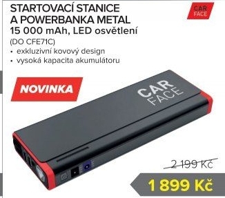 Startovací stanice a záložní baterie CarFace