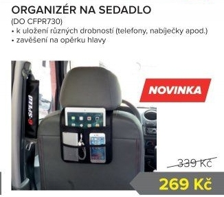 Organizér na sedadlo CarFace