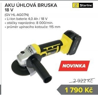 AKU úhlová bruska Starline