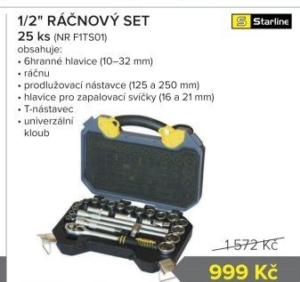 Sada s ráčnou Starline