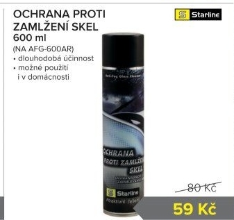 Přípravek proti zamlžení skel Starline