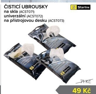 Čisticí ubrousky na skla Starline