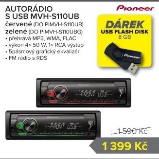 Autorádio Pioneer MVH-S110UB
