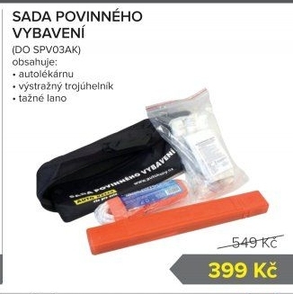 Sada povinného vybavení do auta