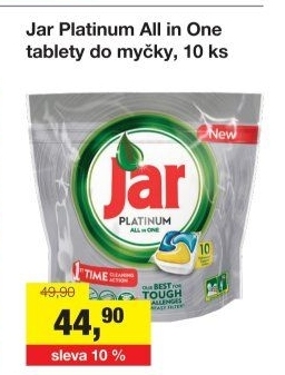 Kapsle do myčky Platinum Jar