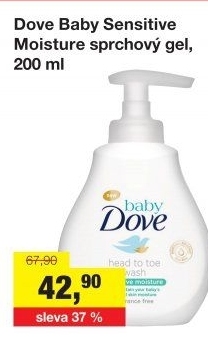 Mycí gel Baby Dove
