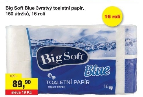 Toaletní papír 3vrstvý Big Soft
