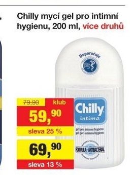 Intimní gel Intima Chilly