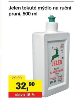 Tekuté mýdlo na ruční praní Jelen