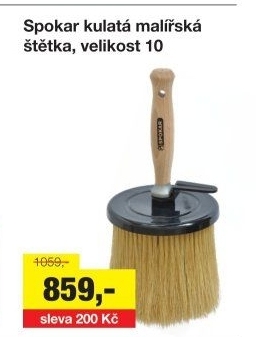 Kulatá malířská štětka Spokar