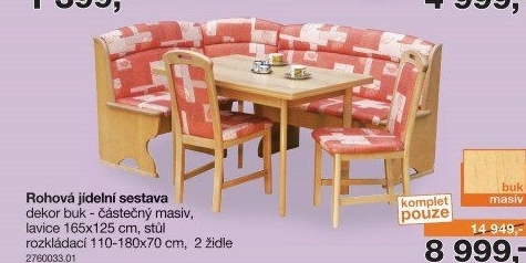 Rohová lavice BERNAU