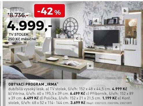 Obývací program Irma
