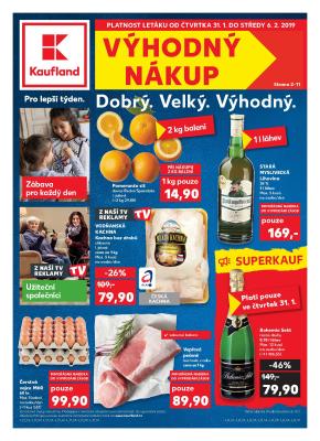 akční leták Kaufland 31.1.2019-6.2.2019