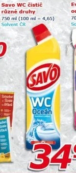 Gelový čistič WC Savo